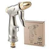 Moendergo Gartenschlauch-Spritzpistole mit Vollmessing-Düse,...