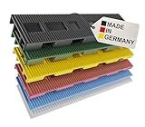 BAUHELD Profi Verglasungsklötze Set 100x20 mm - 1-6 mm [50 Stück] -...