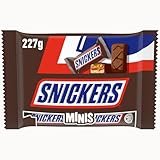 Snickers Minis Schokolade Großpackung, Karamell & Erdnuss Mini Schokoriegel,...