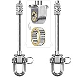 SELEWARE Set of 2 Deckenhaken Schwerlast Schaukelhaken Schaukel - 304 Edelstahl...