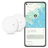 Air Android Tag GPS Tracker 2-Pack - Schlüsselfinder KeyFinder kompatibel mit...