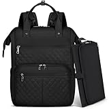 RAINSMORE Baby Wickelrucksack Groß mit Mobiler Wickelauflage Multifunktions...