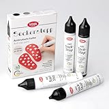 Viva Decor Sockenstopp 4x28ml Set - Anti-Rutsch-Lösung für Socken - Schwarz,...