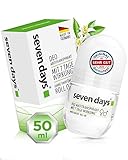 seven days Antitranspirant starkes Schwitzen, 50ml [Extrem zuverlässig] Frauen...