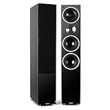 auna Linie-600-BK, Standlautsprecher, Standboxen, HiFi-Lautsprecher,...