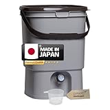 Bokashi Eimer - Japanisches Design 19 Liter Volumen - 41 x 29 x 29 cm - aus...