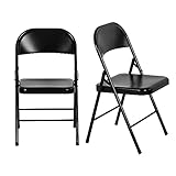 LuxNook 2 Stück Klappstuhl Starker Metallrahmen Campingstuhl Faltbarer Stuhl...