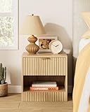 Apetaccat Nachttisch Eiche, Kleiner Nachtschrank mit Schublade, Holz Nachttische...