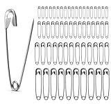 100x Stück Sicherheitsnadeln Mix - Klein & Groß - Safety pins Nadeln Set -...