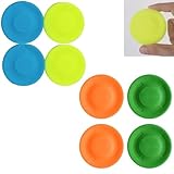 LiJuanWang Mini Frisbee,8 Stück kleine Frisbee Wurfscheibe Silikon,Mini...