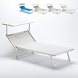 Produce Shop Strandliege aus Aluminium Grande Italia Xl Profi - Weiß