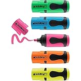 edding 7 Mini Textmarker - Neon-Farben - 5 highlighter pens - Keilspitze 1-3 mm...