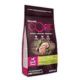 Wellness CORE Small Breed Low Fat, Pute, 1,5 kg, Hundefutter trocken für...