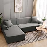 HEYOMART Sofabezug Ecksofa L Form Stretch Sofa Überzug Universal Couchbezug...