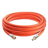 DOMINOX Propan Butan Gasschlauch mit Schelle 1/4' lks und Steckkupplungen,...