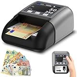 Onherm automatischer Geldscheinprüfer UV/MG/IR, Geldzählmaschine für Scheine...