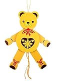 Rudolphs Schatzkiste Holzspielzeug Hampelmann Teddy bunt Höhe=26cm NEU...