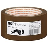tesa NOPI Packband - vielseitiges Verpackungsband aus Polypropylen, geräuscharm...