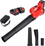 Akku-Laubbläser 240 km/h, 320CFM Leaf Blower, 21V Akku Gebläse, Elektrischer...