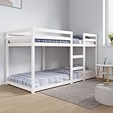 vidaXL Etagenbett, Hochbett mit Leitplanken, Stockbett für Schlafzimmer, Bett...