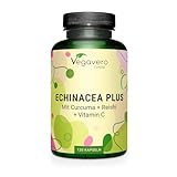 Echinacea Komplex 500mg | Vitamin C, Zink, Kurkuma und Reishi | Kapseln mit...