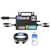 SUKFLOW Mikro Wechselrichter 1000w, Solar PV Wechselrichter mit WLAN, IP67...