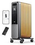 Dreo Ölradiator Energiesparend 2000W, Mobile Elektroheizung 9 Rippen mit...