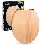 aquaSu® Holz WC-Sitz mit Absenkautomatik Venezia | Toilettendeckel in Buche |...