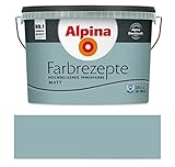 Alpina Farbrezepte Innenfarbe – Gletscherblau matt – Wandfarben für...