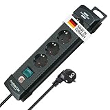 Brennenstuhl Premium-Line Steckdosenleiste 4-Fach (Mehrfachsteckdose mit...