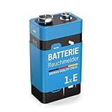ANSMANN Lithium longlife Rauchmelder 9V Block Batterien - Premium Qualität für...