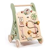 Tiny Love Baby Lauflernwagen Holz, 2-in-1 Activity Baby Lauflernhilfe, 12...