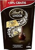 Lindt Schokolade LINDOR Kugeln Edelbitter | 400 g | Ca. 30 Kugeln...