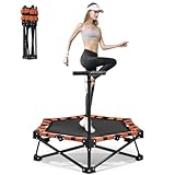 Faltbares Mini-Trampolin, Tragkraft 150kg, tragbares Übungs-Rebounder-Trampolin...