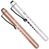 Diagnostikleuchte Pupillenleuchte, RISEMART 2 Stück Wiederverwendbare LED...