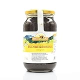Buchweizen-Honig von ImkerPur®, 1200 g, kaltgeschleudert, kräftig-herb, mit...