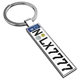 LEXTRADY Schlüsselanhänger in Premium Qualität mit KFZ Kennzeichen...