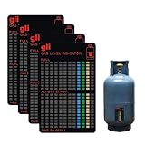 4 Folien Magnetische Gasflaschen Füllstandsanzeige Gasflasche Füllstand...