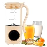 Nussmilchmaschine, 1400ml Entsafter Sojamilch Maschine mit 16 Klingen, LED...