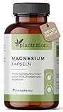 plantrition Magnesium Kapseln 775 mg davon 100 mg elementares Magnesiumglycinat...