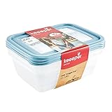 keeeper Tiefkühldosenset 3-teilig, Wiederbeschreibbarer Deckel, 3 x 1,25 l,...
