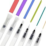 Thinp 6 Stück Water Brush Pen Aquarell Water Brush Pens Wasserpinsel Stifte...