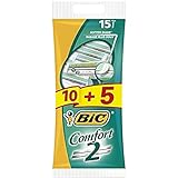 BIC Comfort 2 Einwegrasierer für Männer - 10+5er-Pack