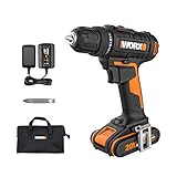 WORX WX100 Akku Bohrschrauber 20V – leistungsstarker Akkuschrauber zum Bohren...