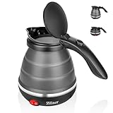 Reisewasserkocher klein 0,5 liter Wasserkocher faltbar Miniwasserkocher...