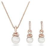 Swarovski Originally Set, Kristallperle, Weiß, Roségold-Legierungsschicht