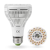 SANSI Pflanzenlampe LED 15W Pflanzenlicht Vollspektrum E27 Weiß 4000K für...