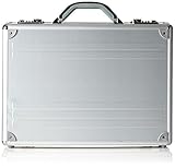 ALUMAXX 45131 Laptop-Attaché-Koffer Kronos aus silbernen Aluminium, Aktenkoffer...
