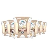 Glade Duft-Kerze im Glas, Romantic Vanilla Blossom, 6er Pack (6 x 112 g), bis zu...