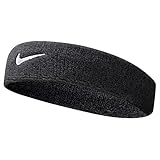 Nike Unisex Erwachsene Swoosh Headband/Stirnband, Schwarz (Black/White),...
